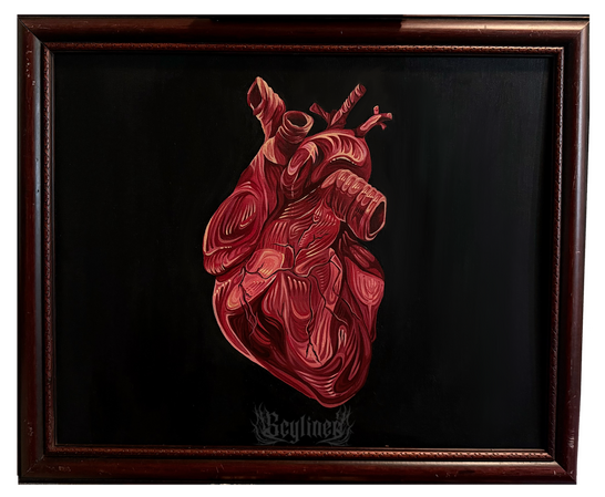 Acrylic Heart Canvas Acrylic Heart Canvas
