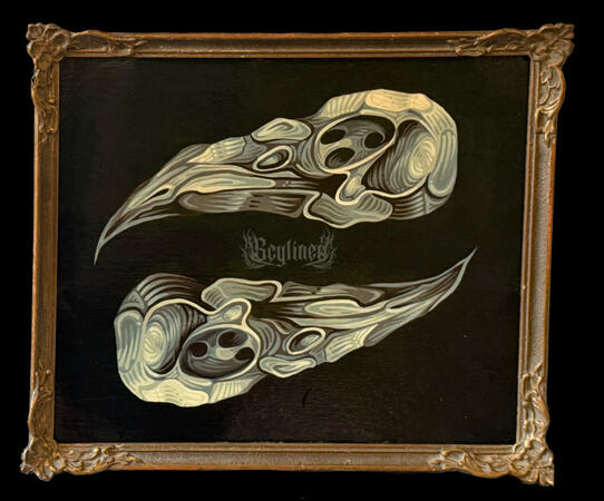 Crow Skulls Acrylic Canvas