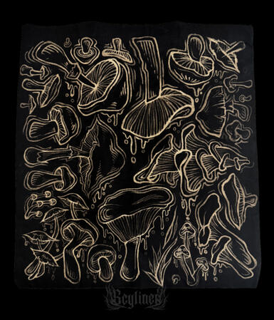 Mushroom Bleach Tote Bag