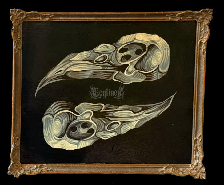 Crow Skulls Acrylic Canvas