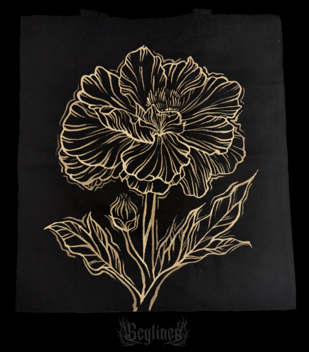 Flower Bleach Tote Bag